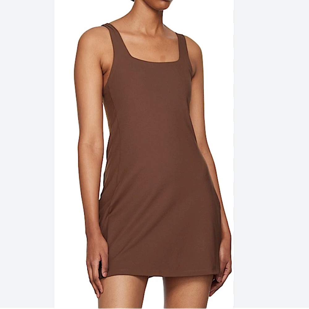 Girlfriend Collective Brown Dress